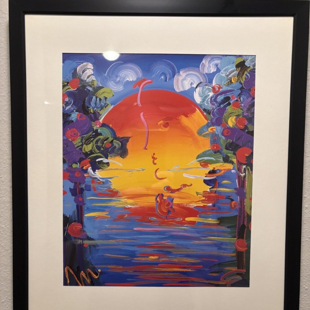 Peter Max Framed 12x14 Inch Art Print - Better World